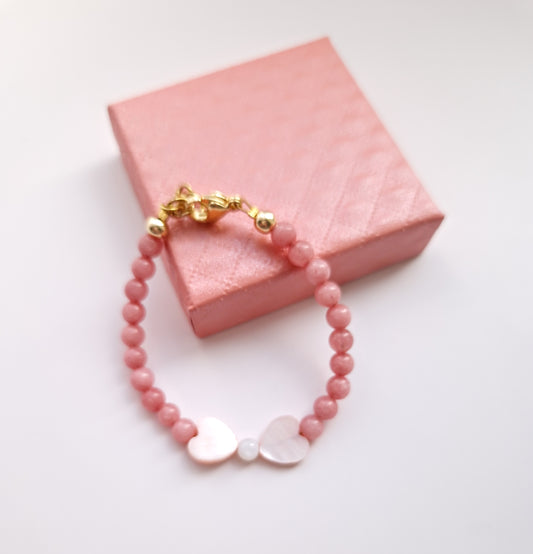 Pink butterfly bracelet