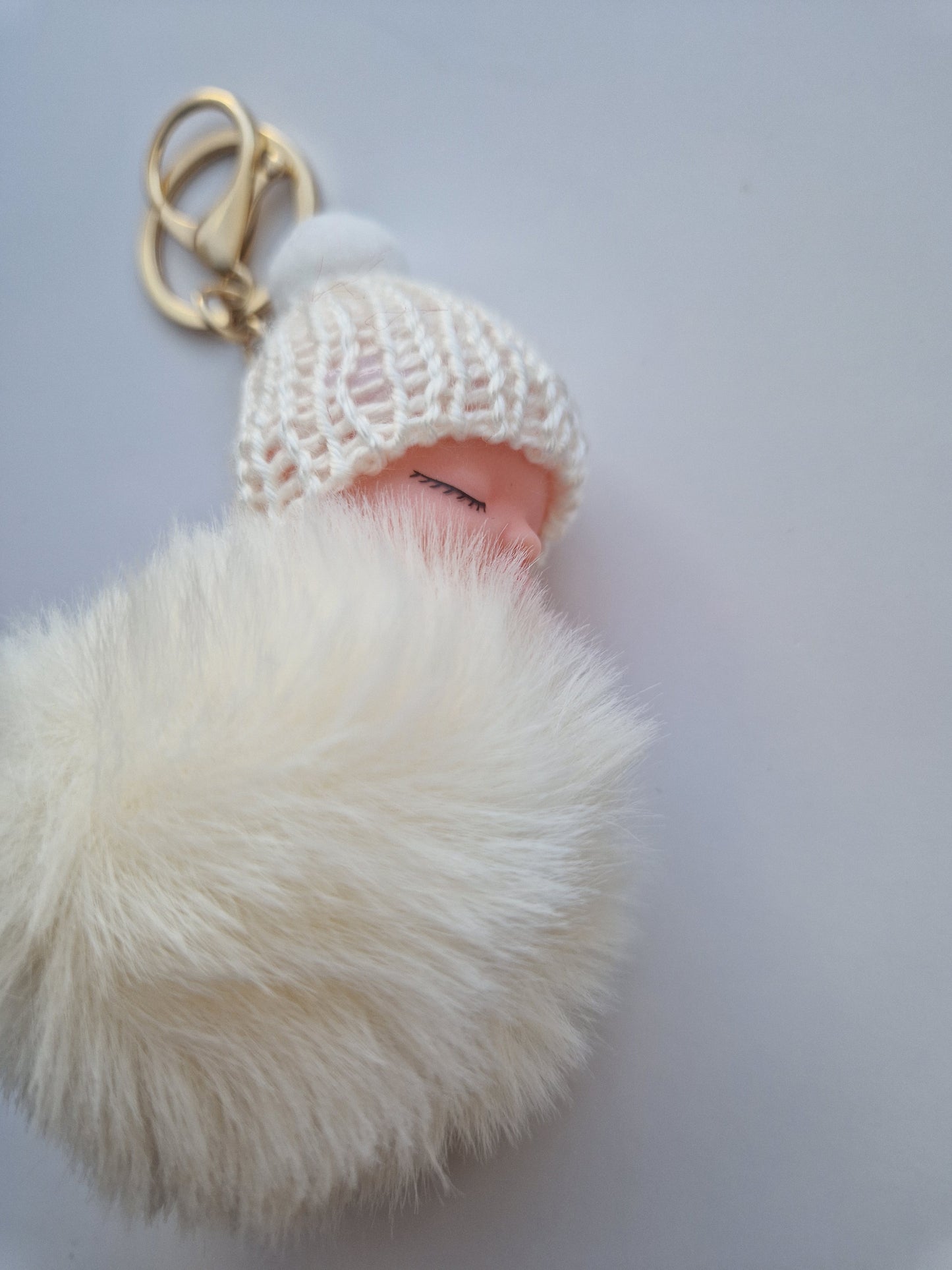 Sleeping baby keychain