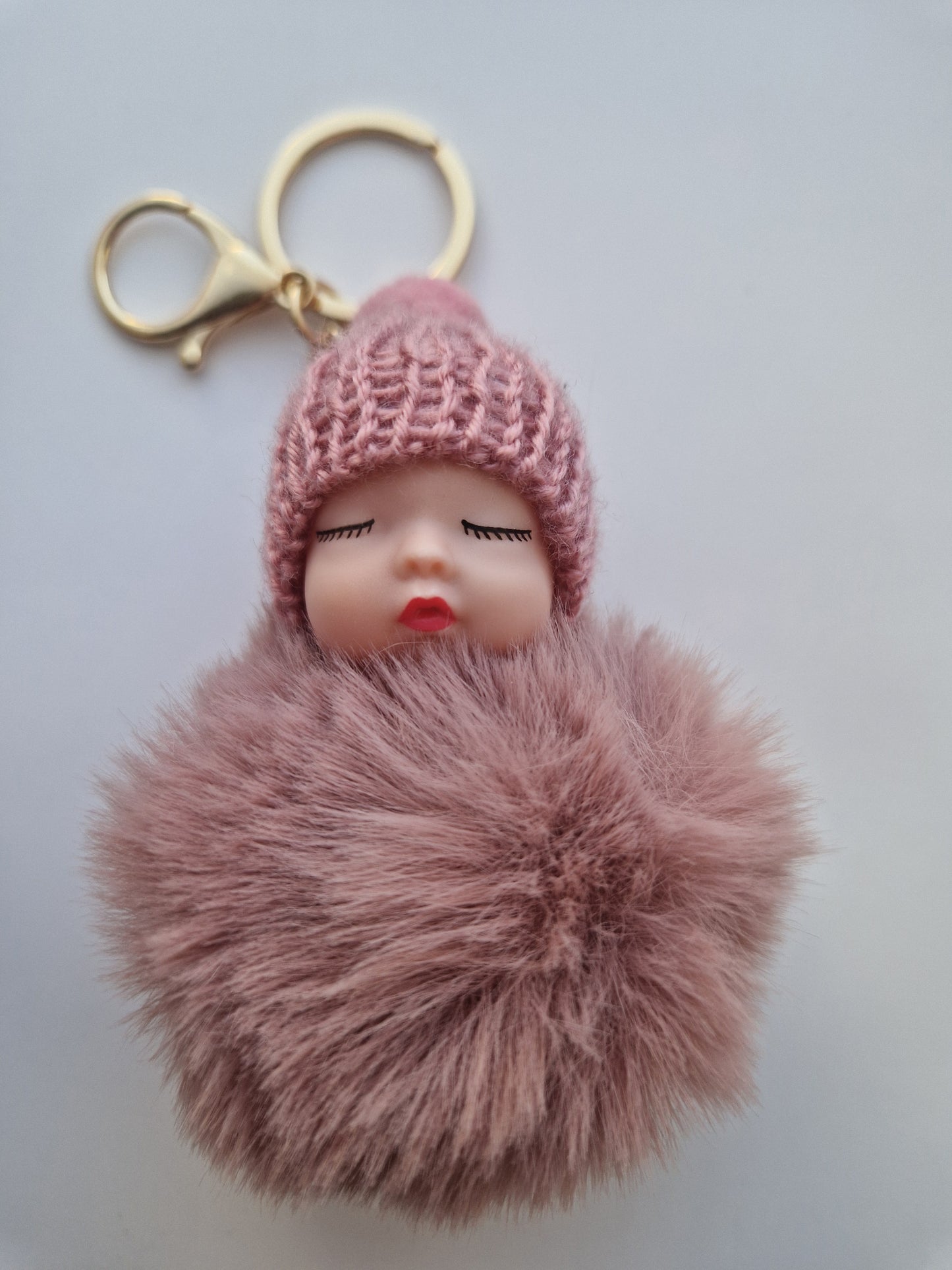 Sleeping baby keychain