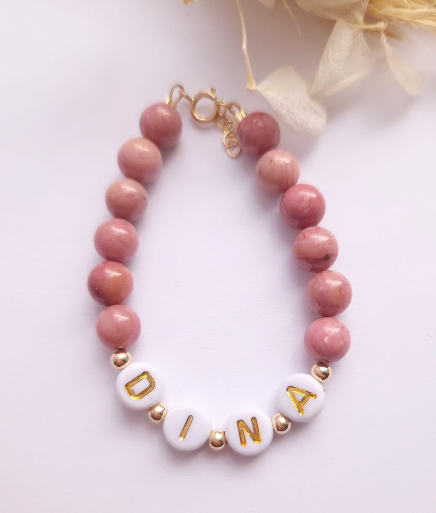 Name bracelet for little girl - Gold filled
