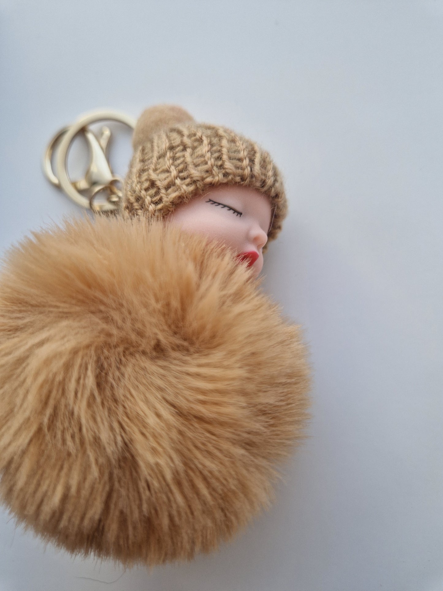 Sleeping baby keychain