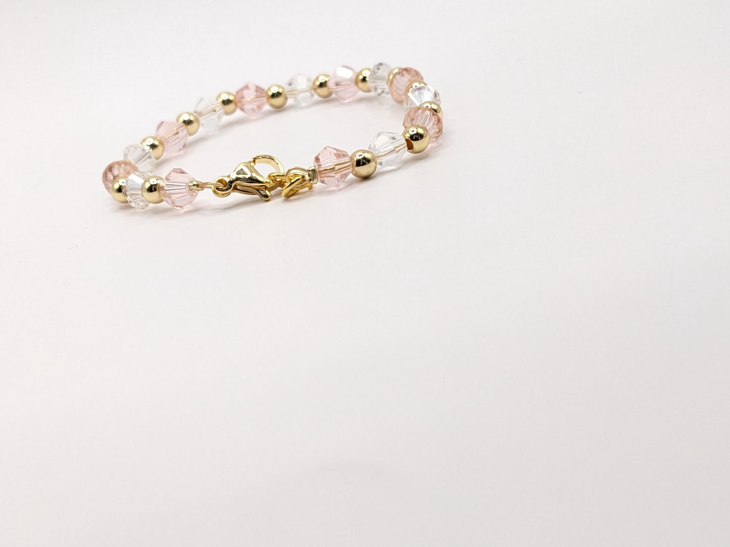 Baby Bracelet - crystals and gold plated