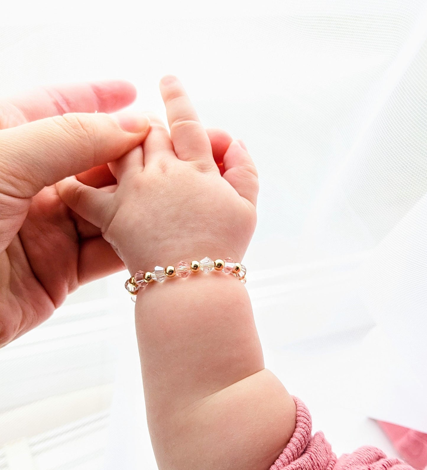 Baby Bracelet - crystals and gold plated