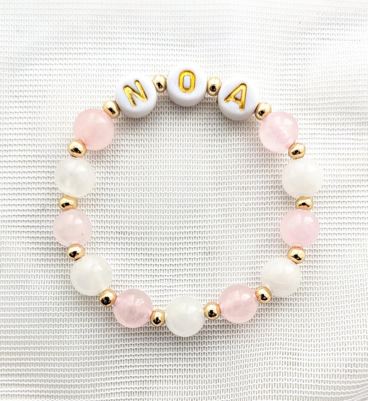 Pink name bracelet