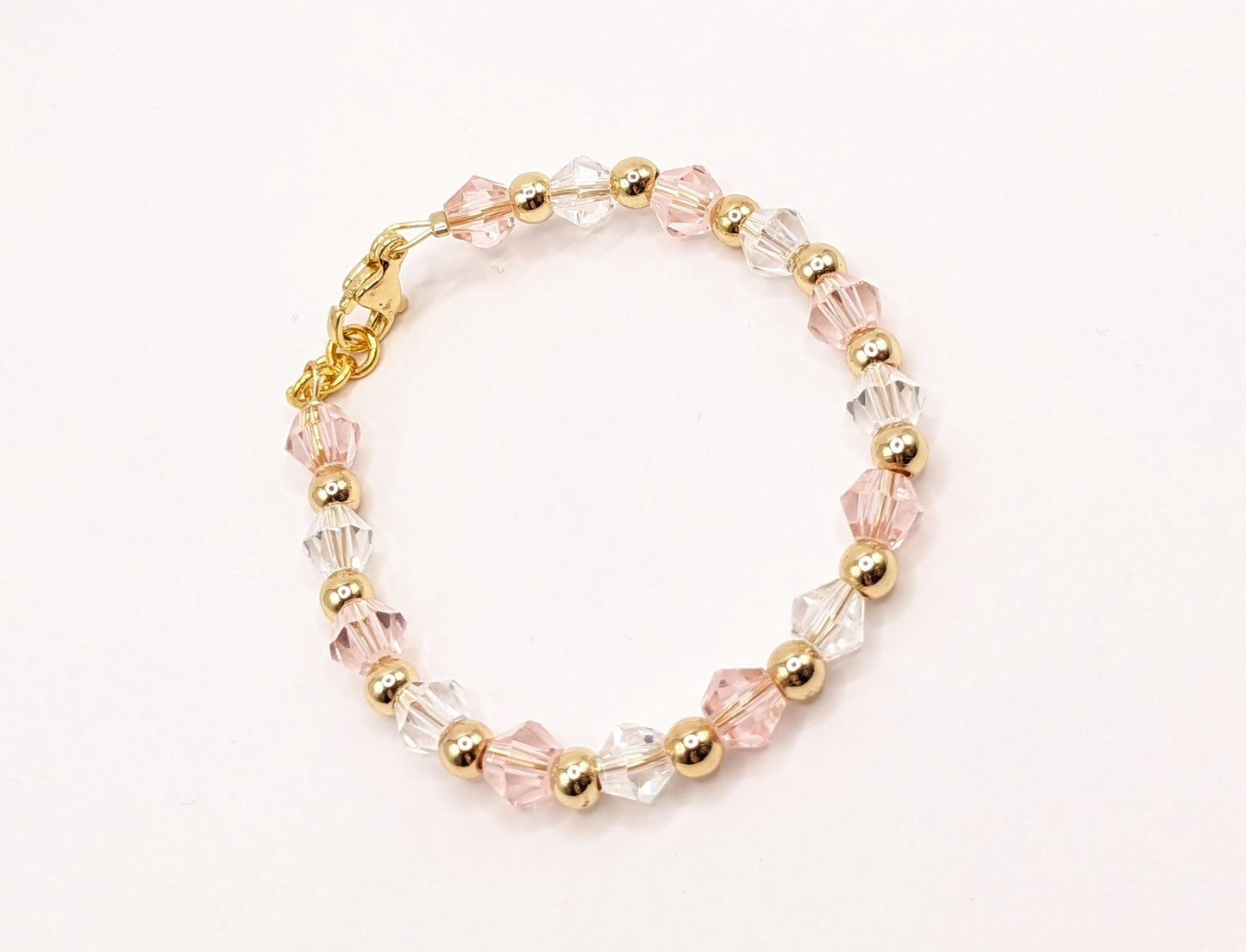 Baby Bracelet - crystals and gold plated