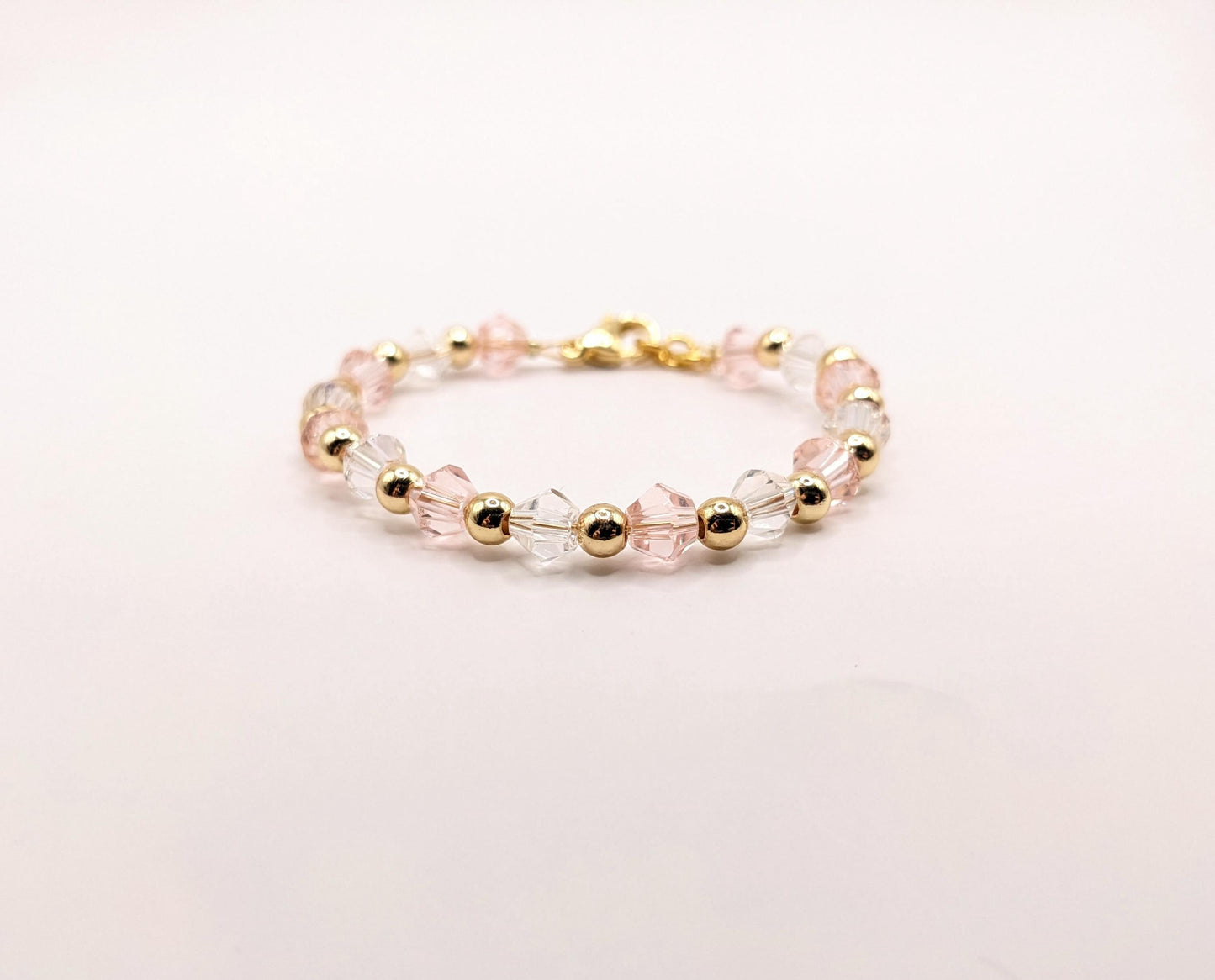 Baby Bracelet - crystals and gold plated