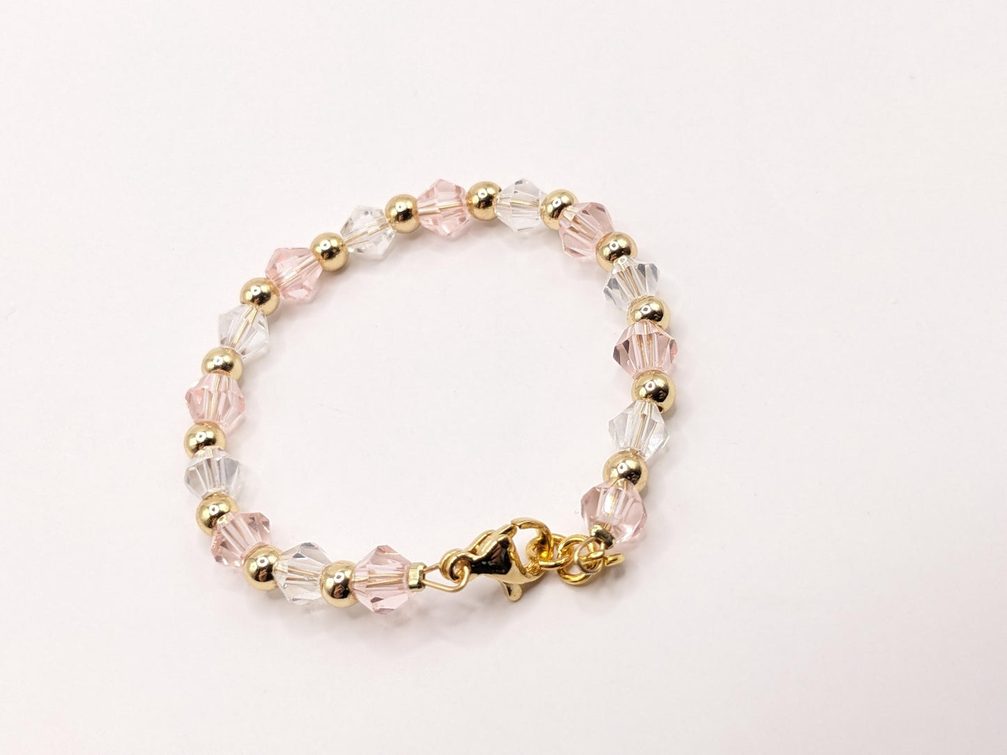 Baby Bracelet - crystals and gold plated