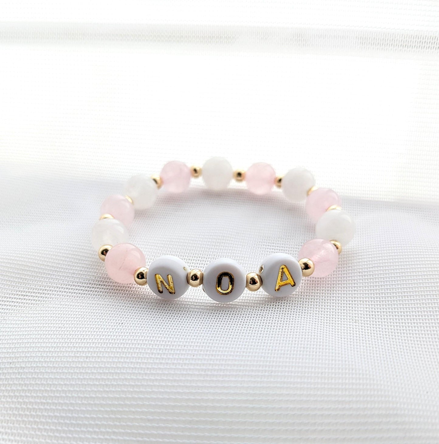 Pink name bracelet