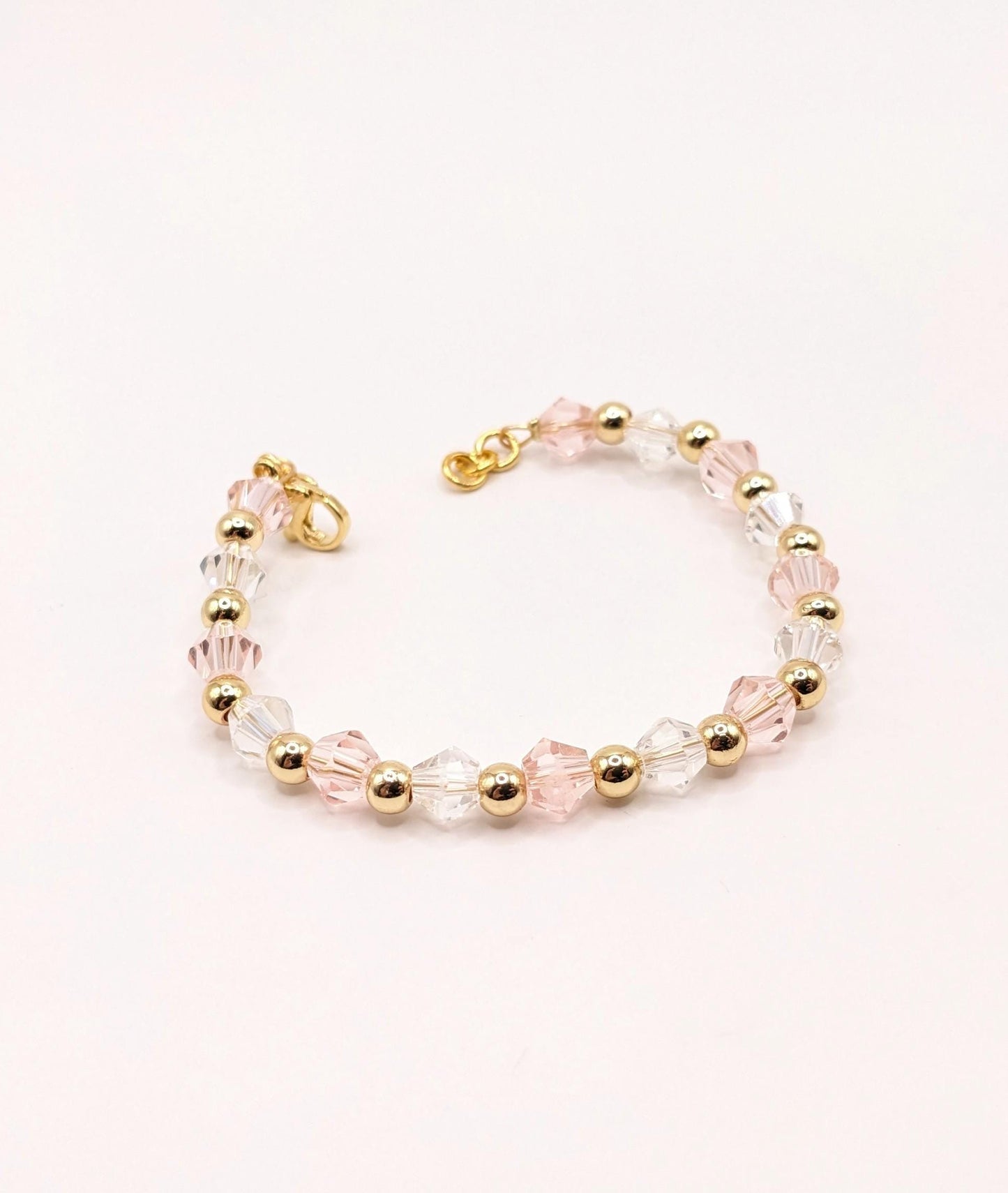 Baby Bracelet - crystals and gold plated