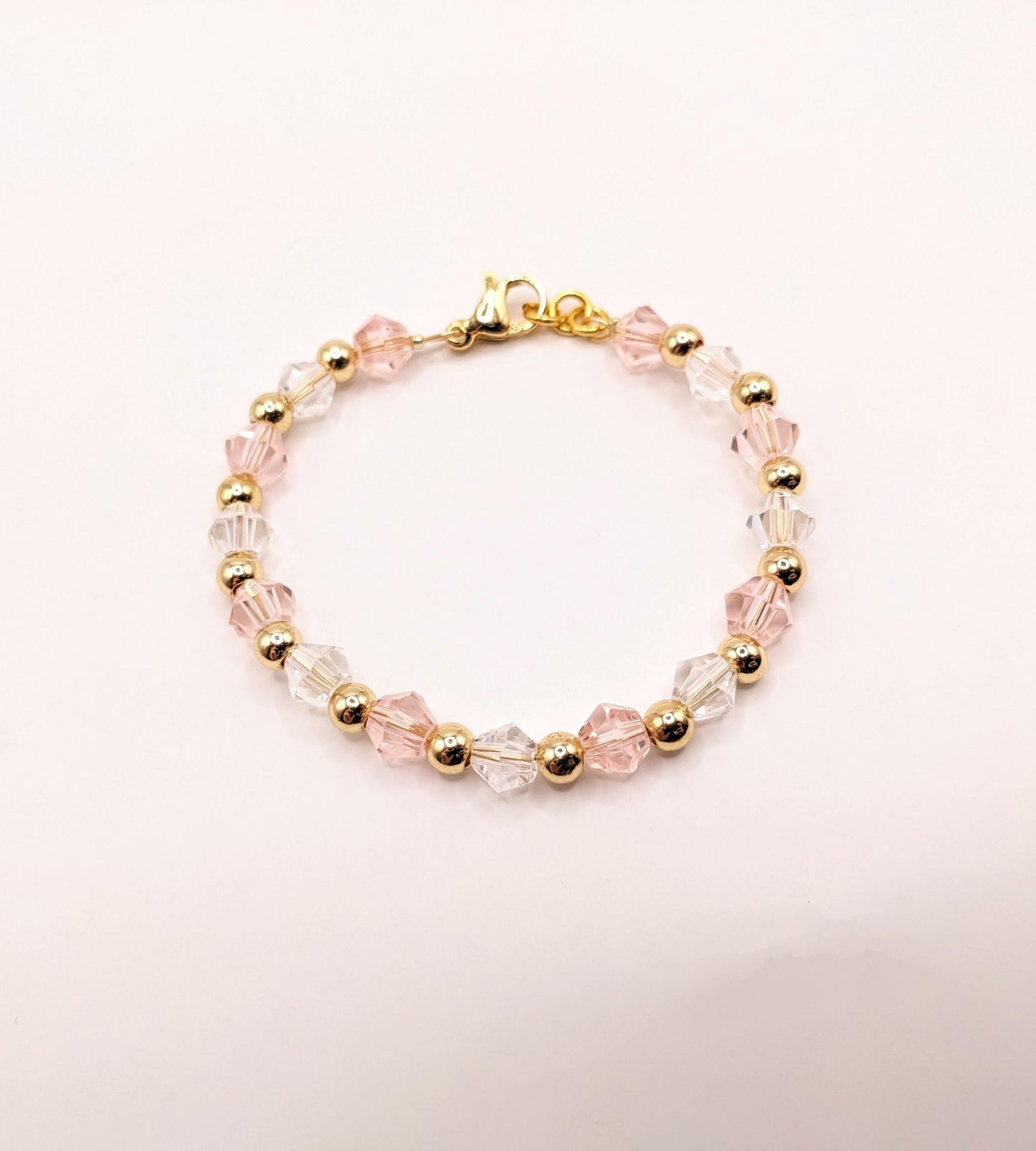 Baby Bracelet - crystals and gold plated