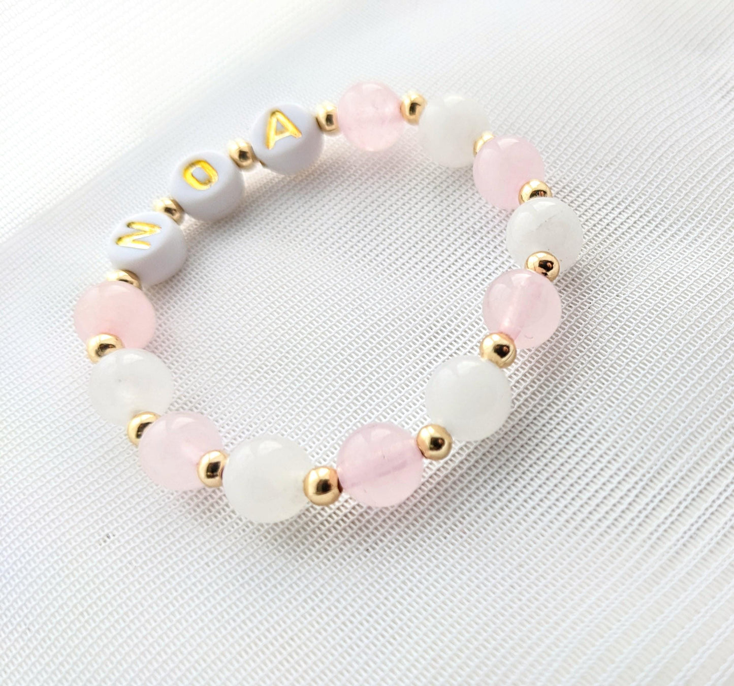 Pink name bracelet